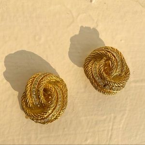 Christian Dior Gold Clip on Earrings